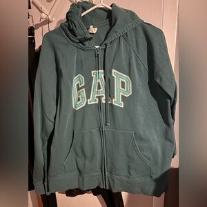 GAP Blue-Green Logo Hoodie